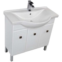 Тумба с раковиной Aquanet Стайл 85 белый 00181501 + 00177620