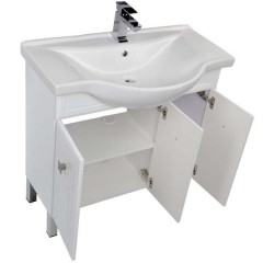Тумба с раковиной Aquanet Стайл 85 белый 00181501 + 00177620