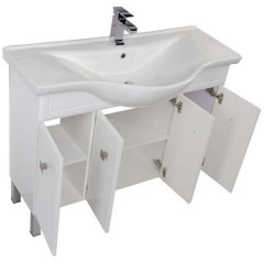Тумба с раковиной Aquanet Стайл 105 белый 00181503 + 00177621