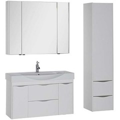 Тумба с раковиной Aquanet Франка 105 белый 00183055 + 00182330