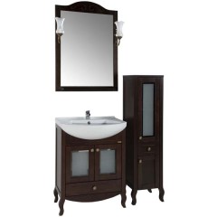Комплект мебели ASB-Woodline Флоренция витраж 65 бук тироль массив ясеня