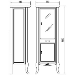 Пенал Iside 185