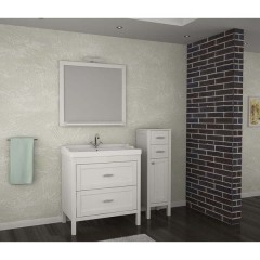Комплект мебели ASB-Woodline Римини 80 белый массив ясеня