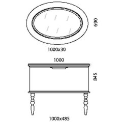 Комплект мебели Edelform Decora 1000