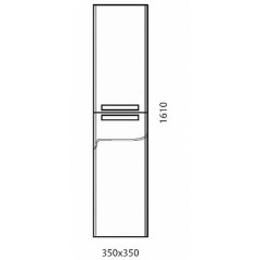 Пенал Edelform Nota 350 серый