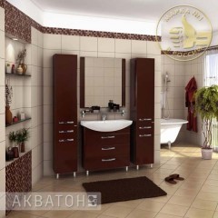 Тумба под раковину Акватон Ария 80 Н темно-коричневый 1A141301AA430