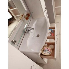 Тумба под раковину Акватон Ария 80 Н темно-коричневый 1A141301AA430