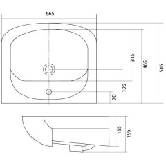Тумба с раковиной Акватон Минима 65 1A1042K0MN010