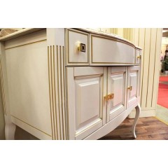 Комплект мебели Opadiris Лаура 100 белый с раковиной из литьевого мрамора