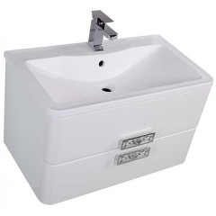 Тумба с раковиной Aquanet Паллада 80 белый 00175313 + 00175462