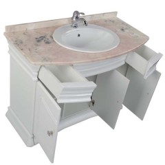Тумба с раковиной Aquanet Греция 110 белый (бежевый) 00171545 + 00172481 + 00168239