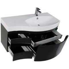 Тумба под раковину Aquanet Опера 115 R черный 00169659