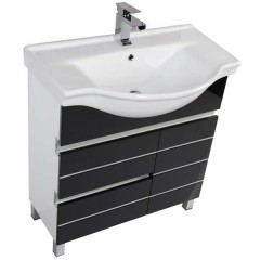Комплект мебели Aquanet Доминика 80 черный 00171329