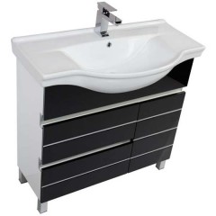 Комплект мебели Aquanet Доминика 90 черный 00172406