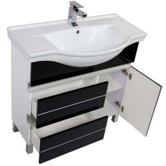 Комплект мебели Aquanet Доминика 90 черный 00172406