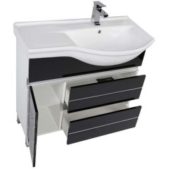 Комплект мебели Aquanet Доминика 90 R черный 00176651