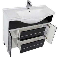 Комплект мебели Aquanet Доминика 100 черный 00172410
