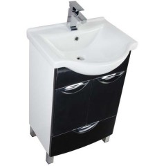 Комплект мебели Aquanet Асти 55 М черный 00178438