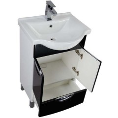 Комплект мебели Aquanet Асти 55 М черный 00178438