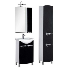 Комплект мебели Aquanet Асти 55 черный 00180318
