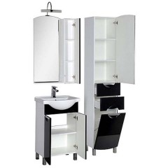 Комплект мебели Aquanet Асти 55 черный 00180318