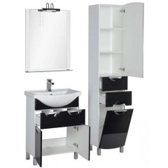 Комплект мебели Aquanet Асти 65 черный 00178430