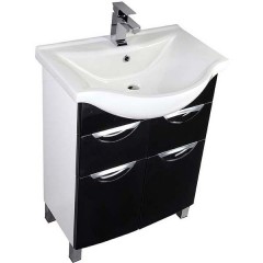 Комплект мебели Aquanet Асти 65 черный 00180320