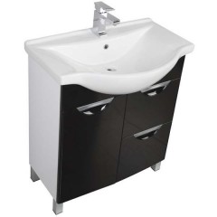 Комплект мебели Aquanet Асти 75 черный 00180322