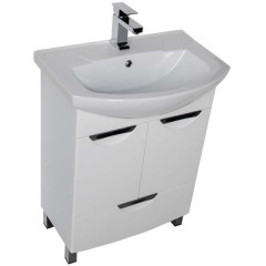 Тумба с раковиной Aquanet Парма 65 белый 00182684 + 00182642