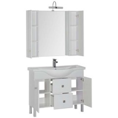Тумба с раковиной Aquanet Стайл 105 белый 00181504 + 00177621
