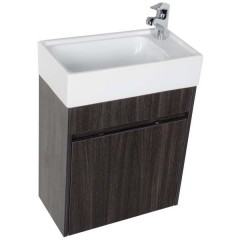 Тумба с раковиной Aquanet Лидс 50 эвкалипт мистери 00182744 + 00182338