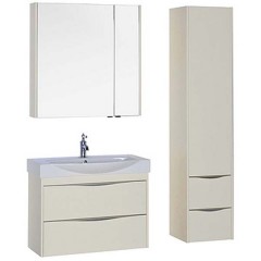 Тумба с раковиной Aquanet Франка 85 слоновая кость 00183054 + 00182329