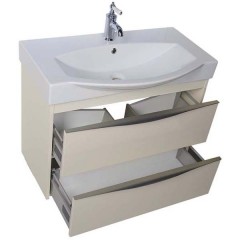 Тумба с раковиной Aquanet Франка 85 слоновая кость 00183054 + 00182329