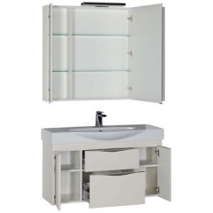 Тумба с раковиной Aquanet Франка 105 слоновая кость 00183056 + 00182330
