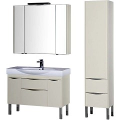 Тумба с раковиной Aquanet Франка 105 слоновая кость 00183056 + 00182330
