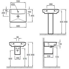 Раковина Jacob Delafon Reve E4802