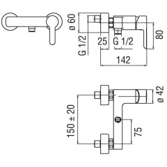 Смеситель Nobili ABC AB87130CR