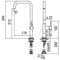 Смеситель Nobili Acquerelli AQ93113CR