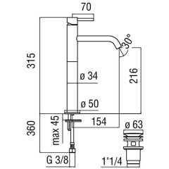Смеситель Nobili Acquerelli AQ93128/2CR