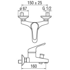 Смеситель Nobili Hera HE24110/1CR