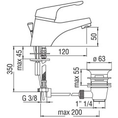 Смеситель Nobili Hera HE24118/1CR