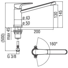 Смеситель Nobili Nobi NB84113/1CR
