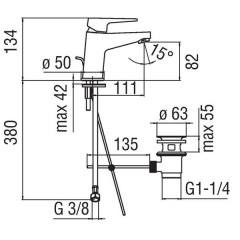 Смеситель Nobili Nobi NB84118/1CR