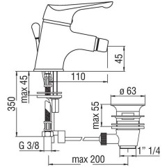 Смеситель Nobili Skipper SK11119/1CR