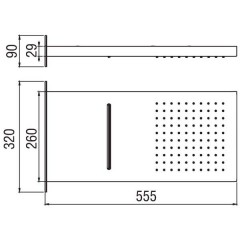Верхний душ Nobili Comfort AD139/106CR