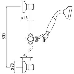 Душевая система Nobili Ritz AD140/16CR