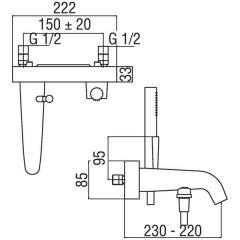 Смеситель Nobili Likid LK00110CR