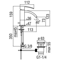 Смеситель Nobili Ray RY00118/1CR