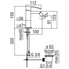 Смеситель Nobili Ray RY00119/1CR