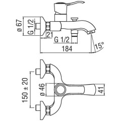 Смеситель Nobili Sofi SI98110/1BR